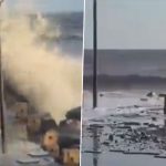 Cyclone Biparjoy: Very Severe Cyclonic Storm Likely to Make Landfall in Gujarat, High Waves Seen at Tithal Beach in Valsad (Watch Video)